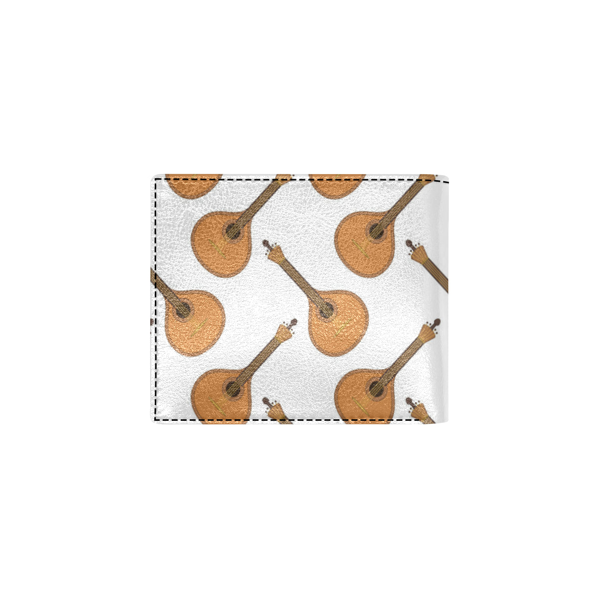 Mandolin Pattern Print Design 01 Men's ID Card Wallet