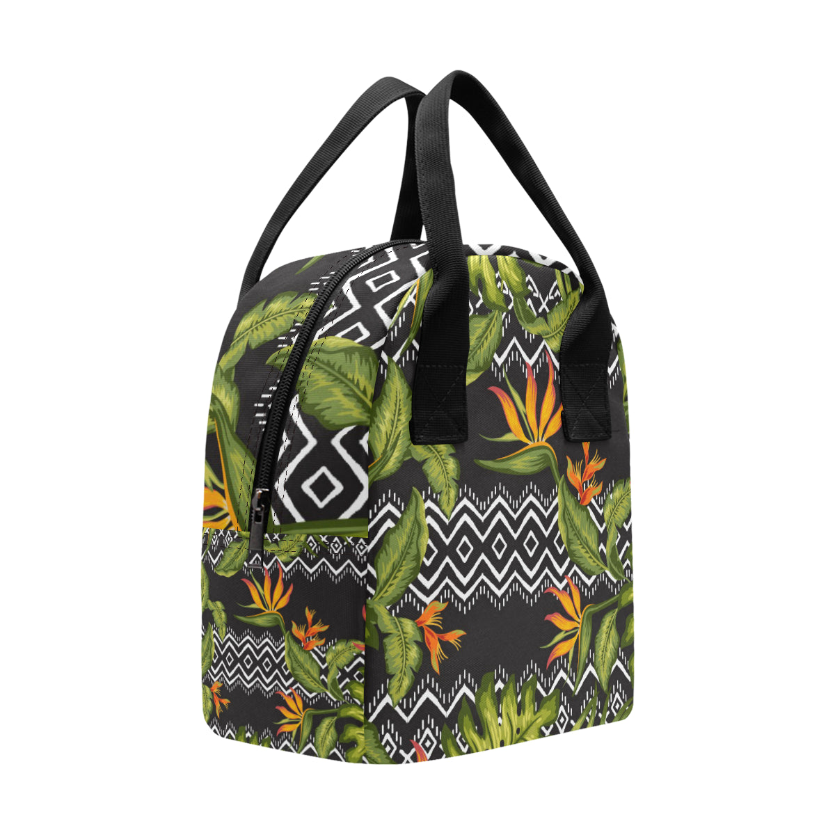 Bird Of Paradise Pattern Print Design BOP07 Insulated Lunch Bag