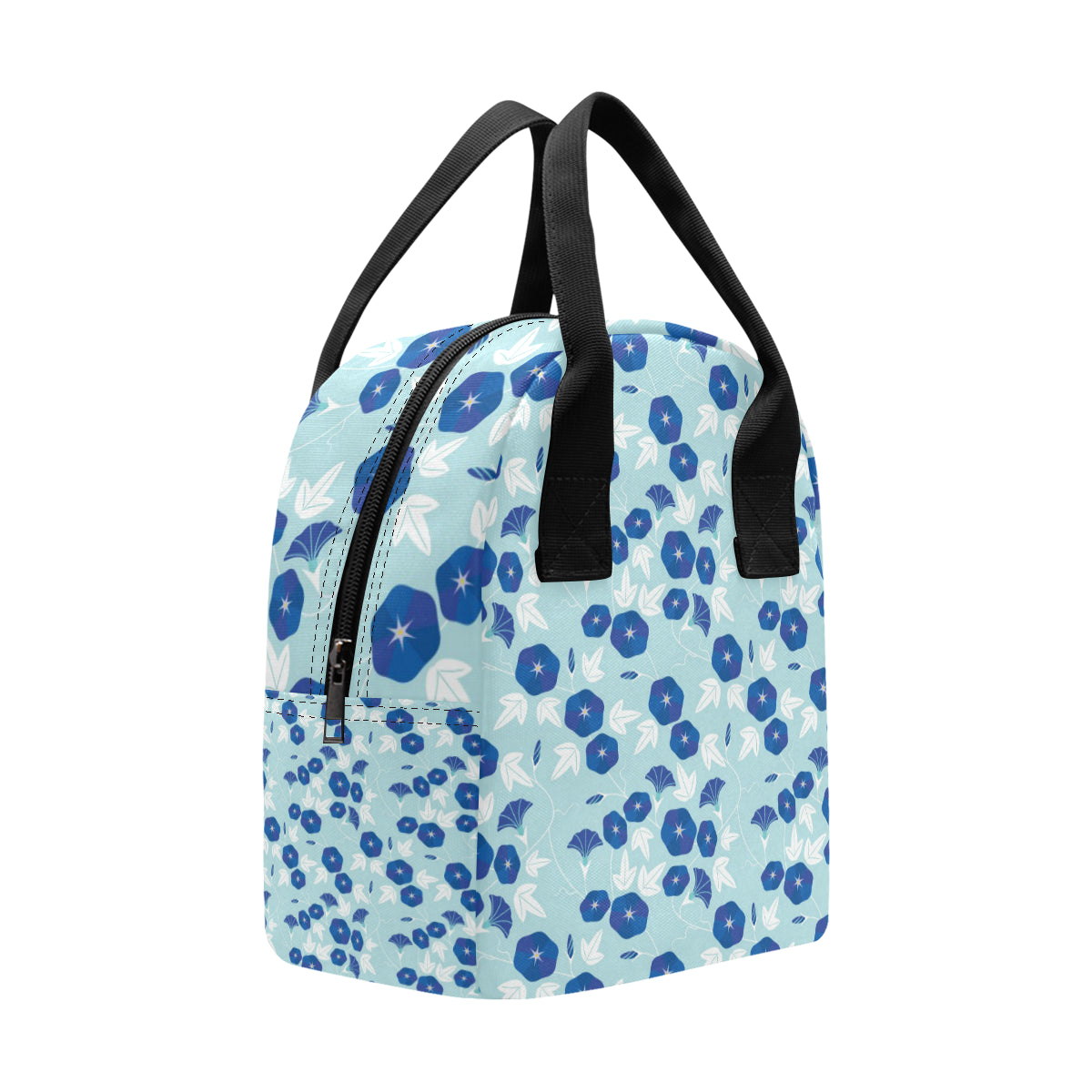 Morning Glory Pattern Print Design MG07 Insulated Lunch Bag