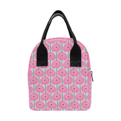 Gerberas Pattern Print Design GB01 Insulated Lunch Bag