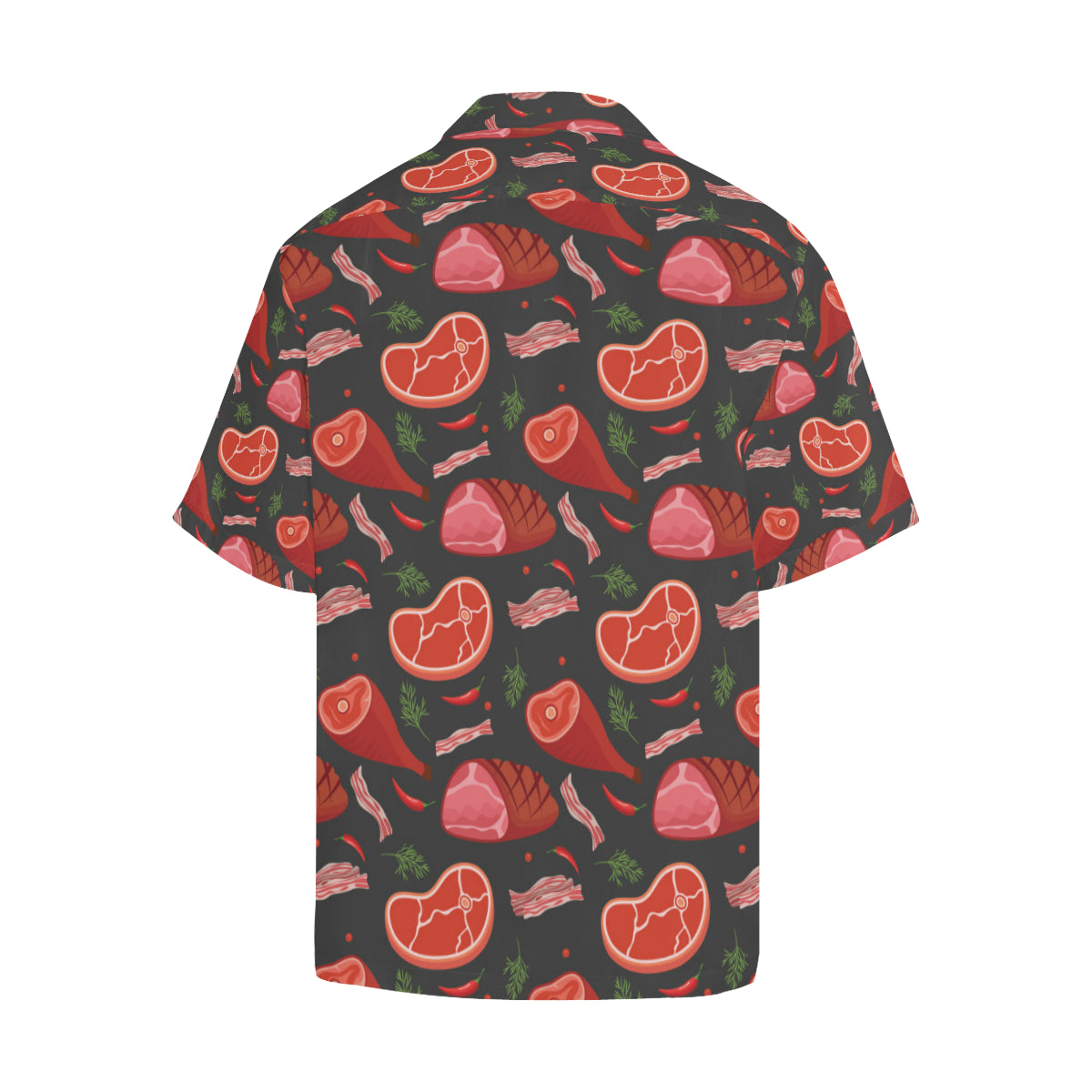 Meat Pattern Print Design 03 Men's Hawaiian Shirt
