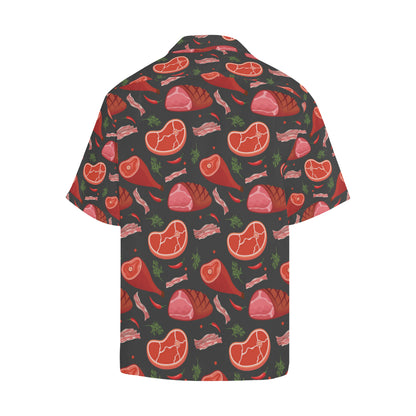 Meat Pattern Print Design 03 Men's Hawaiian Shirt
