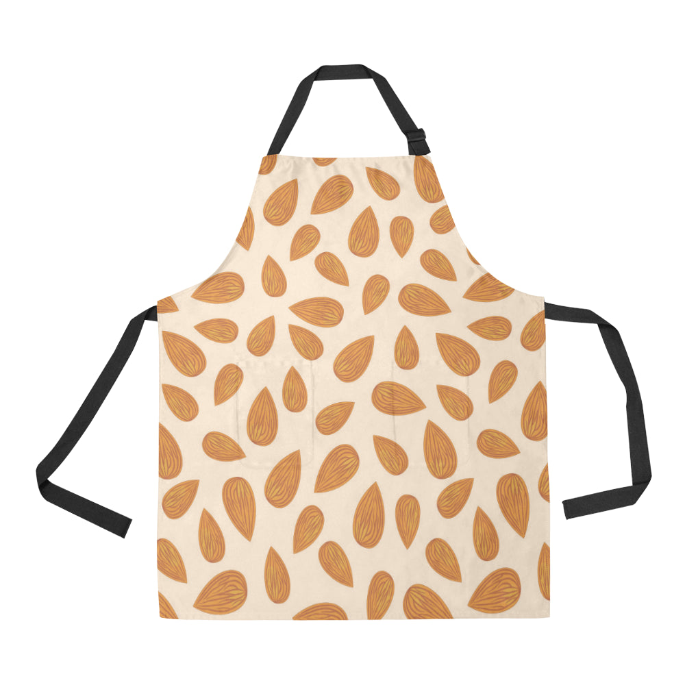 Almond Pattern Print Design 03 Apron with Pocket