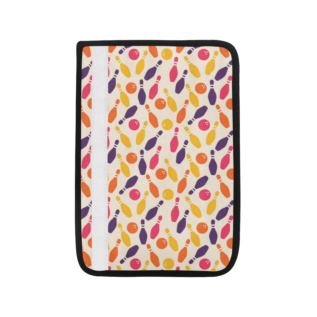 Bowling Pattern Print Design 06 Car Seat Belt Cover