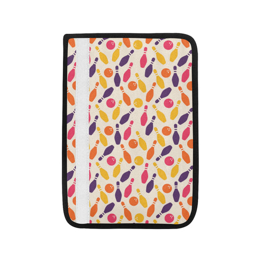 Bowling Pattern Print Design 06 Car Seat Belt Cover