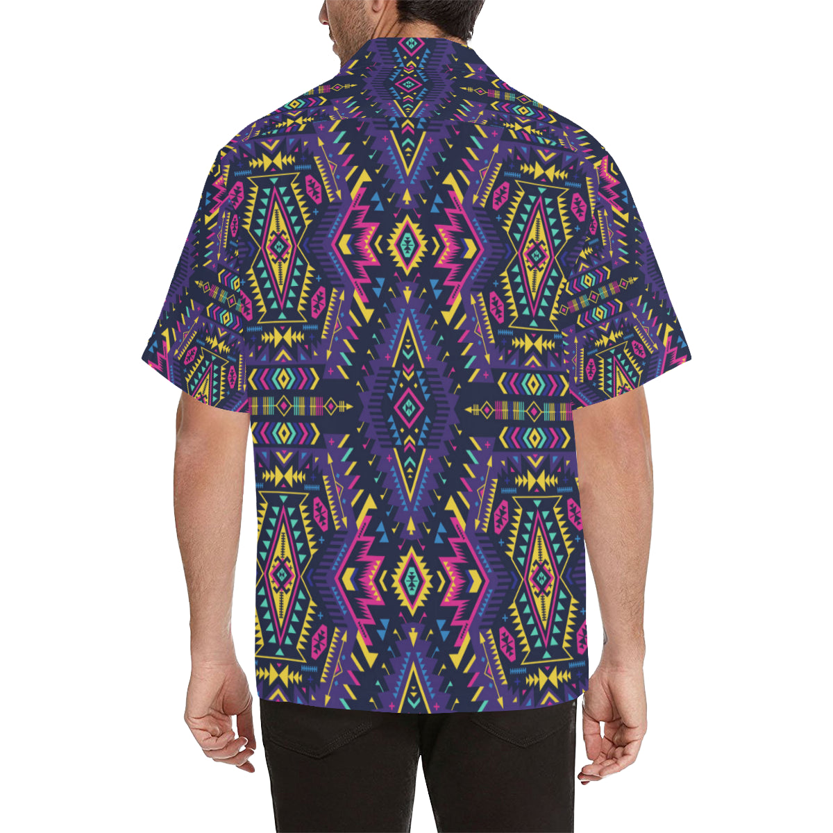 Aztec Pattern Print Design 07 Men's Hawaiian Shirt