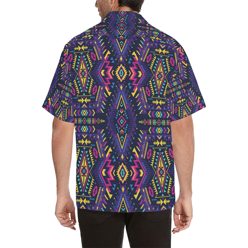 Aztec Pattern Print Design 07 Men's Hawaiian Shirt