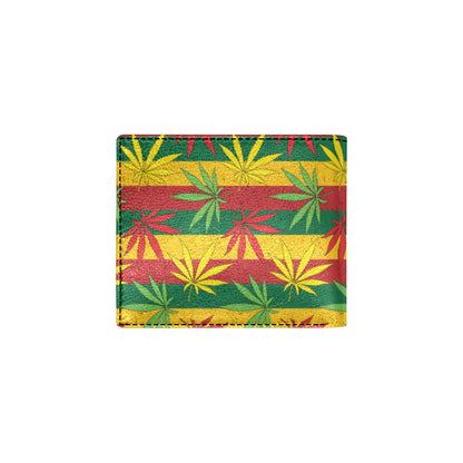 Rasta Pattern Print Design A03 Men's ID Card Wallet
