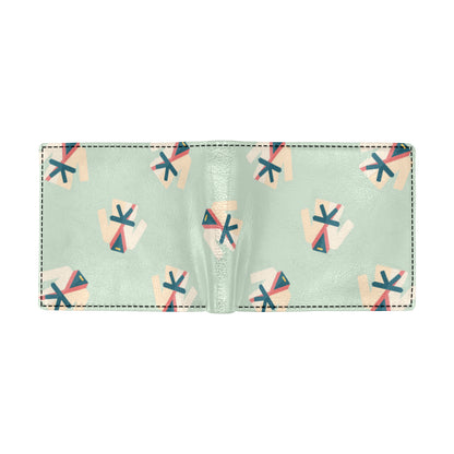 Karate Pattern Print Design 02 Men's ID Card Wallet