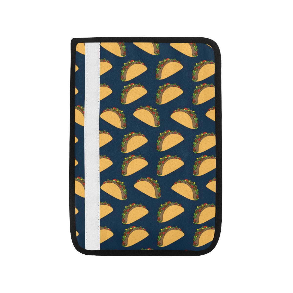 Taco Pattern Print Design TC04 Car Seat Belt Cover