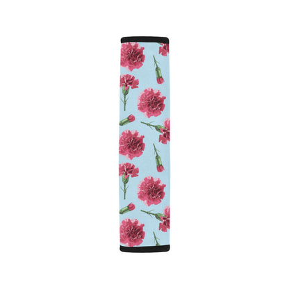 Carnations Pattern Print Design CN01 Car Seat Belt Cover