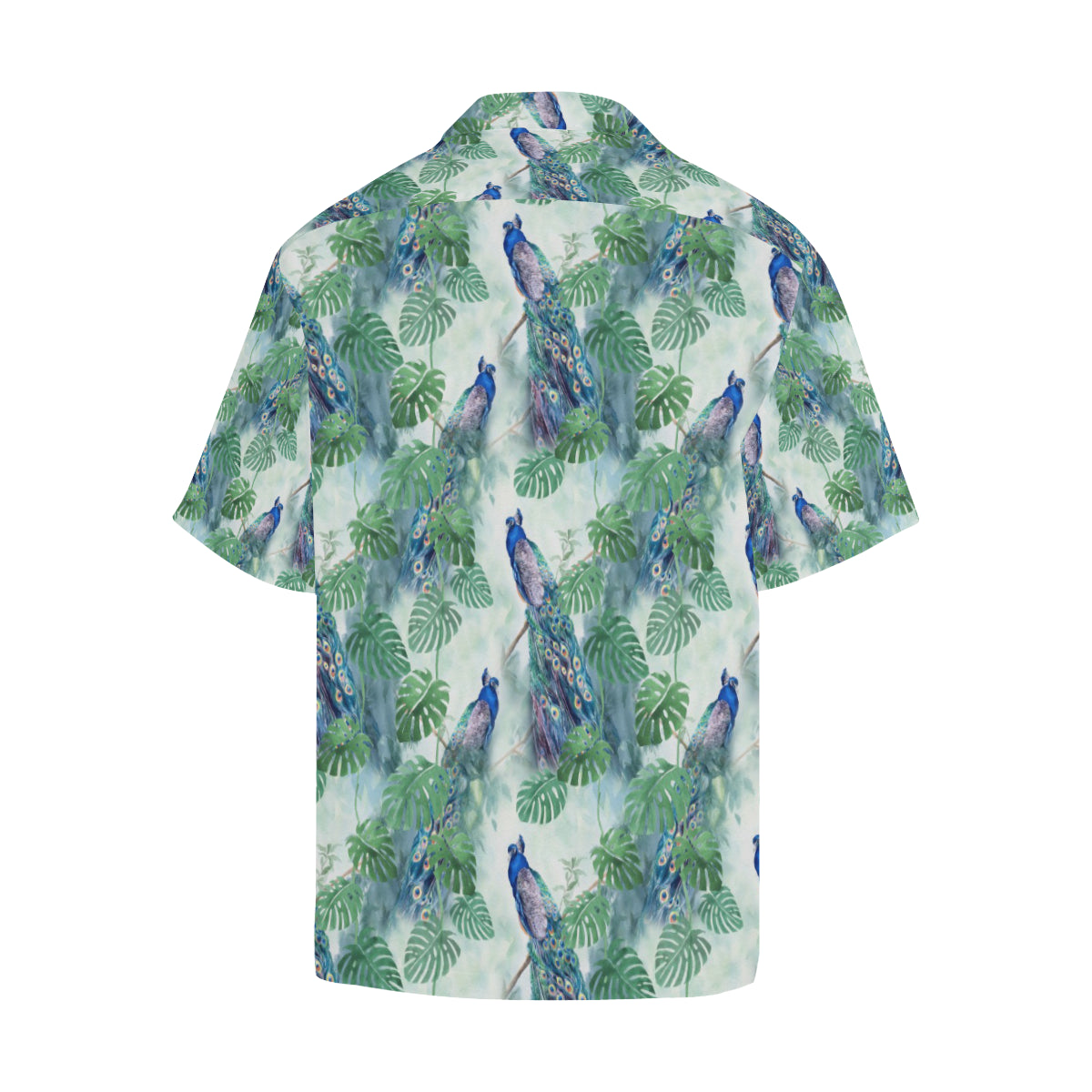 Peacock Pattern Print Design A02 Men's Hawaiian Shirt