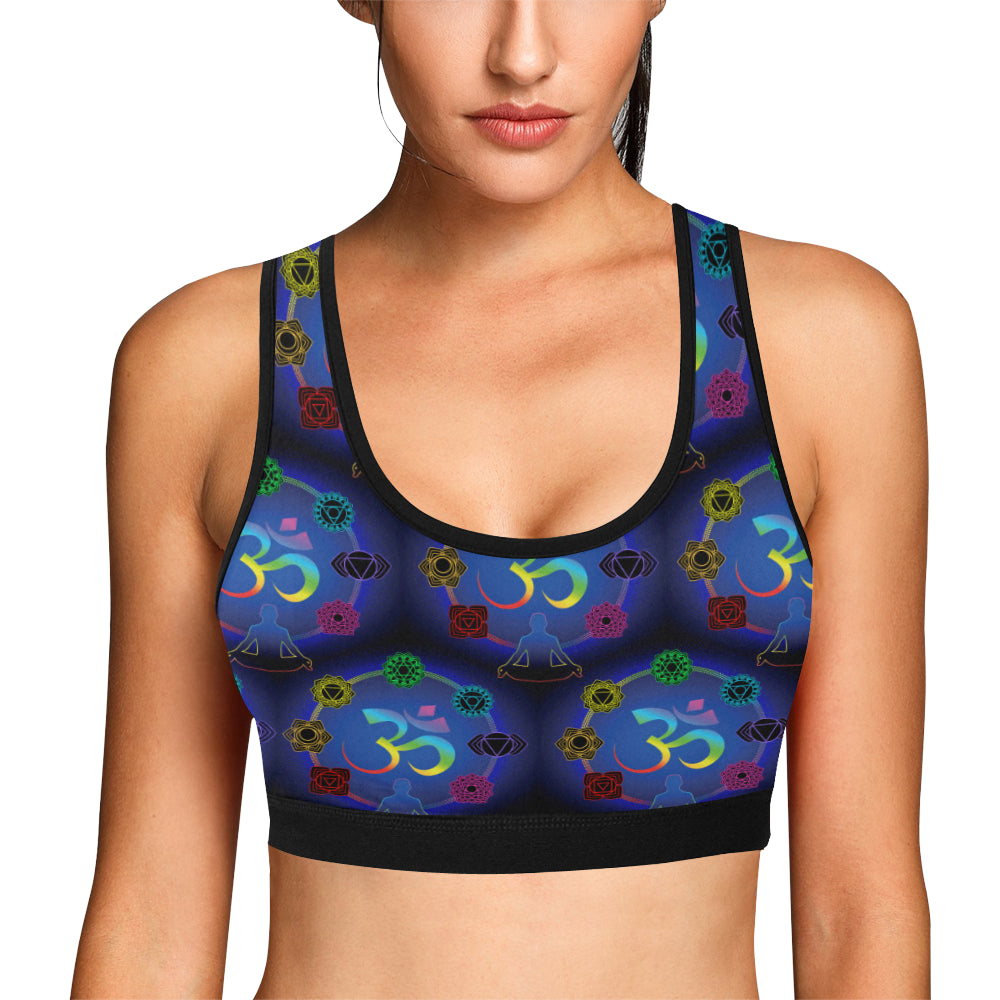 Chakra Zen Yoga OM Sports Bra