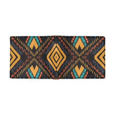 Kente Pattern Print Design 05 Men's ID Card Wallet