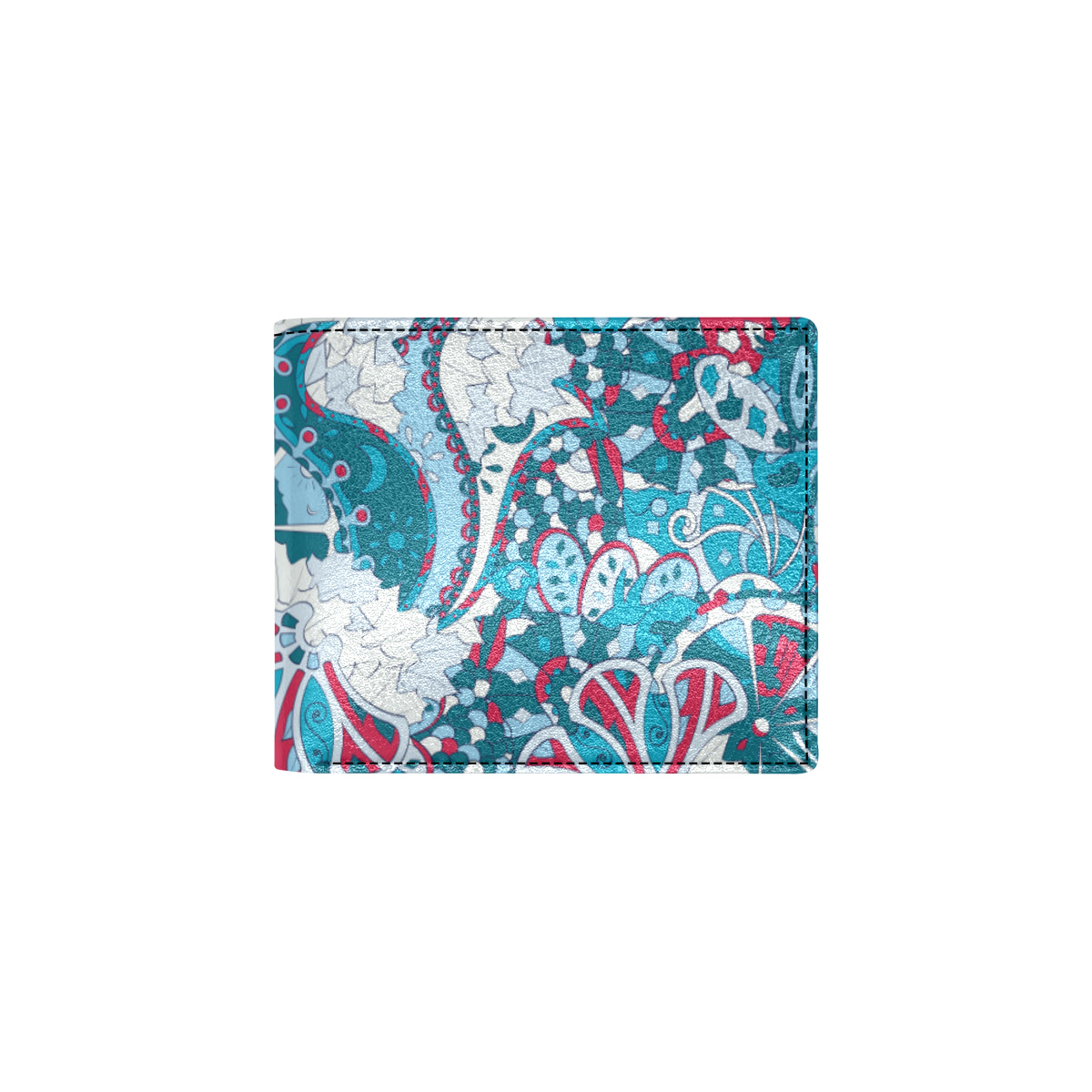 Funky Retro Pattern Print Design A05 Men's ID Card Wallet