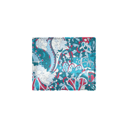 Funky Retro Pattern Print Design A05 Men's ID Card Wallet