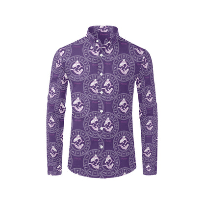 Pisces Pattern Print Design A02 Men's Long Sleeve Shirt