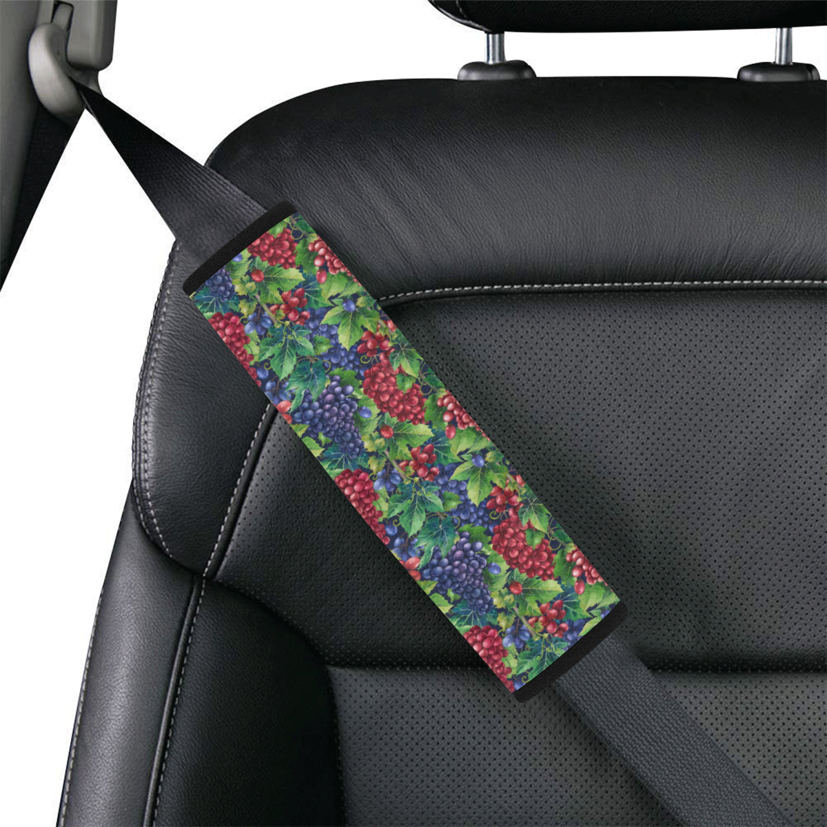 Grape Pattern Print Design GP02 Car Seat Belt Cover
