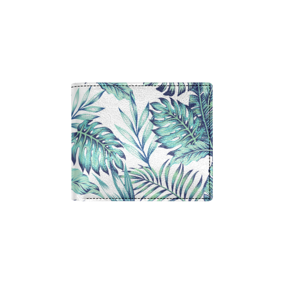 Pattern Tropical Palm Leaves Men's ID Card Wallet