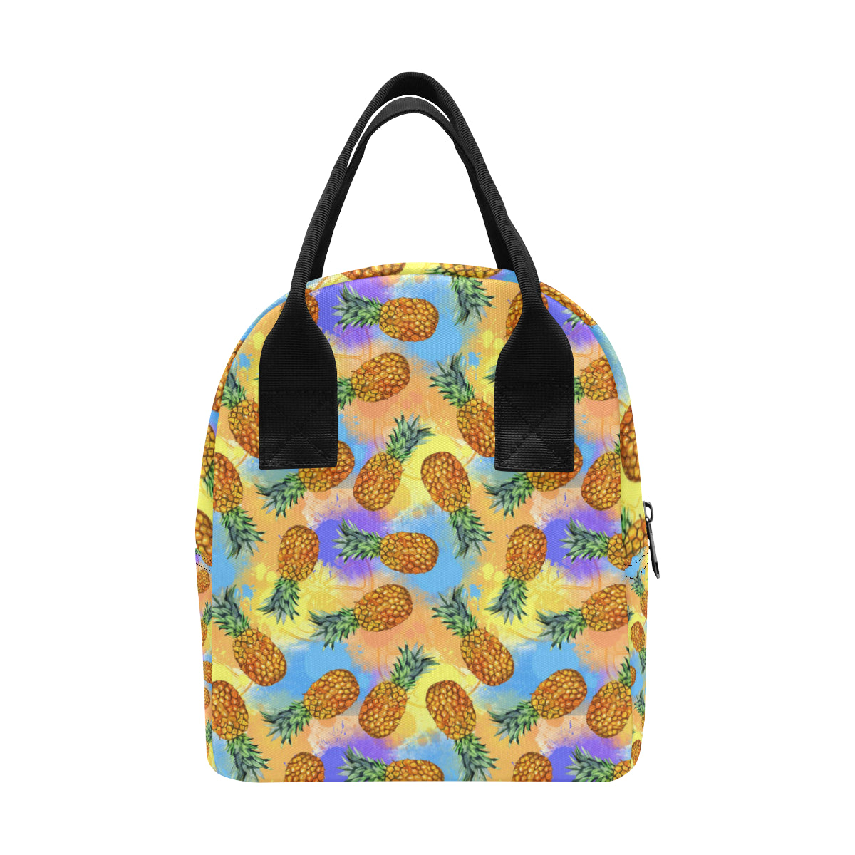 Pineapple Pattern Print Design PP09 Insulated Lunch Bag