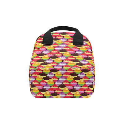 Cupcake Pattern Print Design CP02 Insulated Lunch Bag