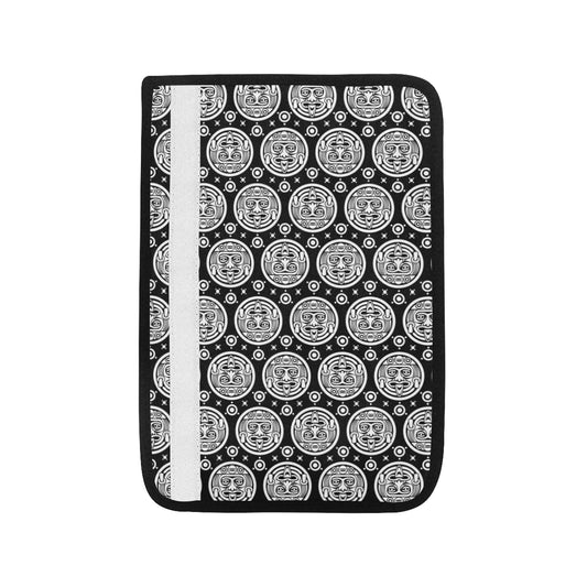 Calendar Aztec White Black Print Pattern Car Seat Belt Cover