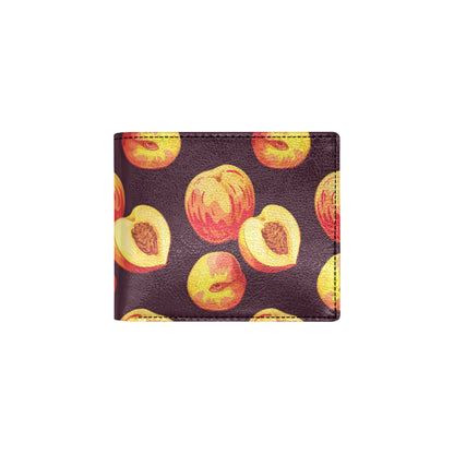 Peach Pattern Print Design A04 Men's ID Card Wallet