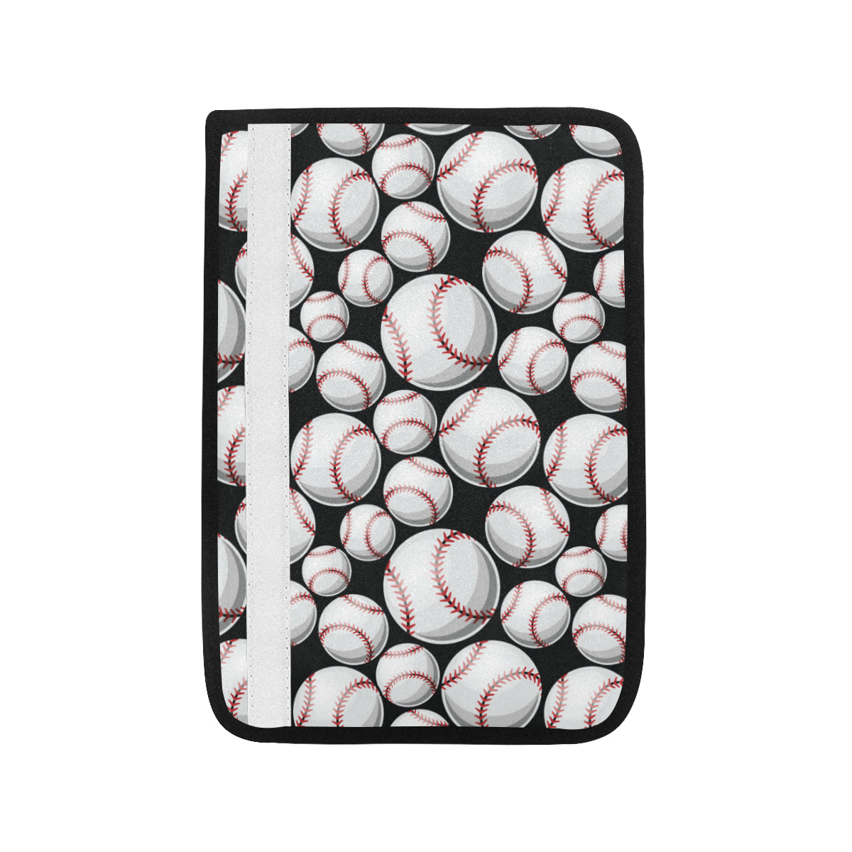 Baseball Black Background Car Seat Belt Cover