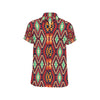 Native Pattern Print Design A07 Men's Short Sleeve Button Up Shirt