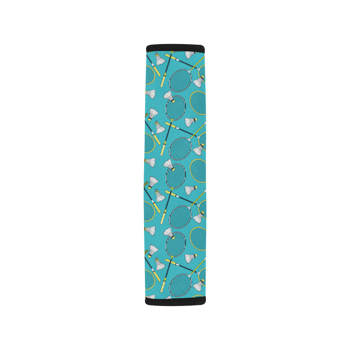Badminton Pattern Print Design 06 Car Seat Belt Cover