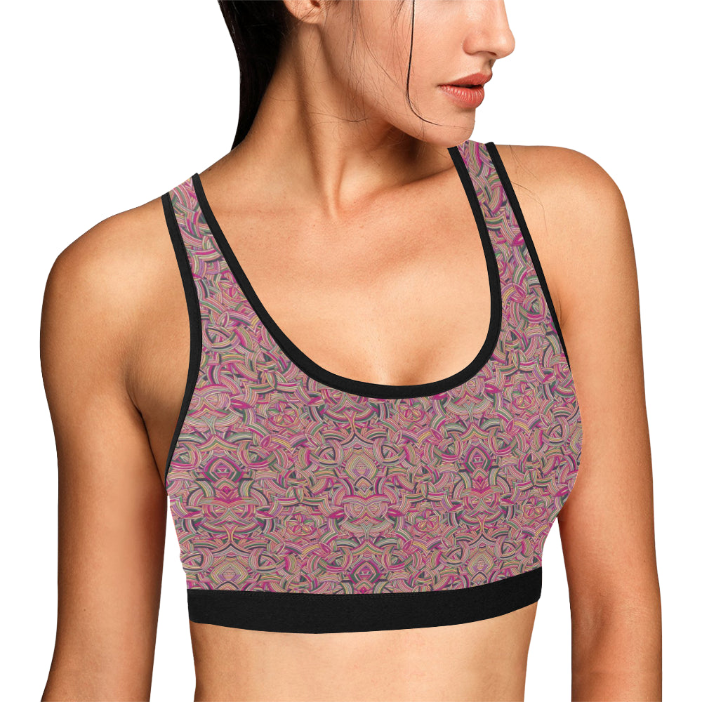 Celtic Pattern Print Design 04 Sports Bra