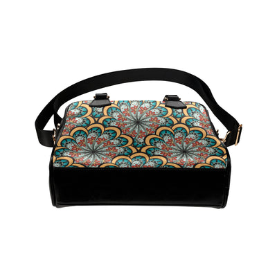 Mandala Pattern Print Design 01 Shoulder Handbag