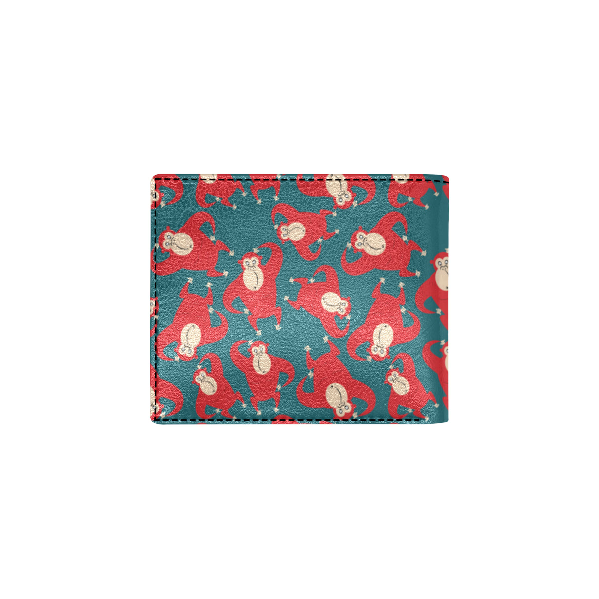 Chimpanzee Pattern Print Design 04 Men's ID Card Wallet