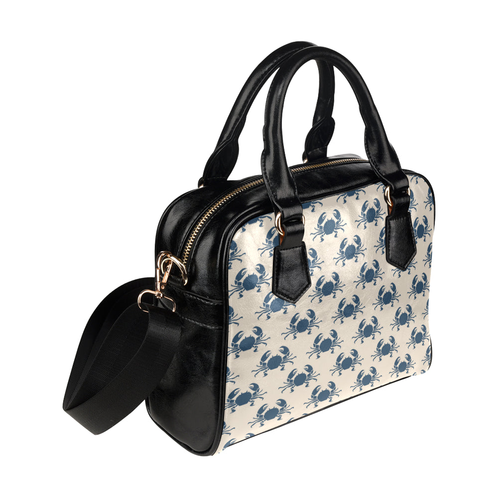 Crab Pattern Print Design 02 Shoulder Handbag