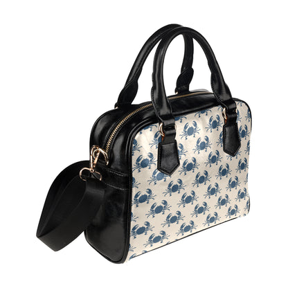 Crab Pattern Print Design 02 Shoulder Handbag