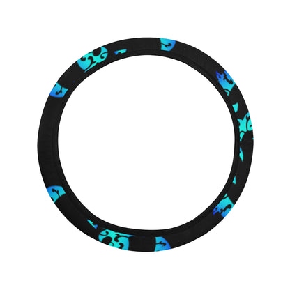 Sea turtle Polynesian Tribal Hawaiian Steering Wheel Cover with Elastic Edge
