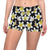 Yellow Plumeria Hawaiian Flowers Yoga Shorts