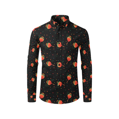 Maracas Pattern Print Design 03 Men's Long Sleeve Shirt