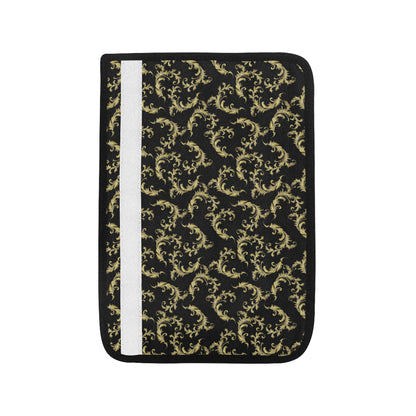 Baroque Golden Pattern Print Design 01 Car Seat Belt Cover