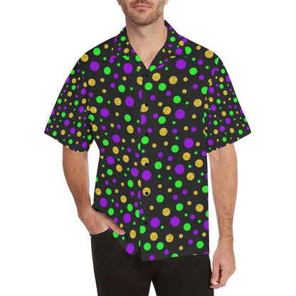 Mardi Gras Pattern Print Design 07 Men's Hawaiian Shirt