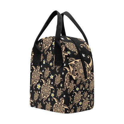 Turtle Polynesian Tribal Hawaiian Insulated Lunch Bag