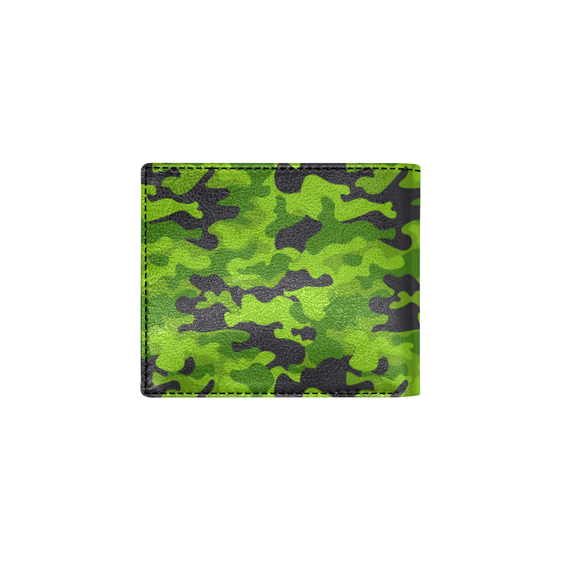 Green Kelly Camo Print Men's ID Card Wallet