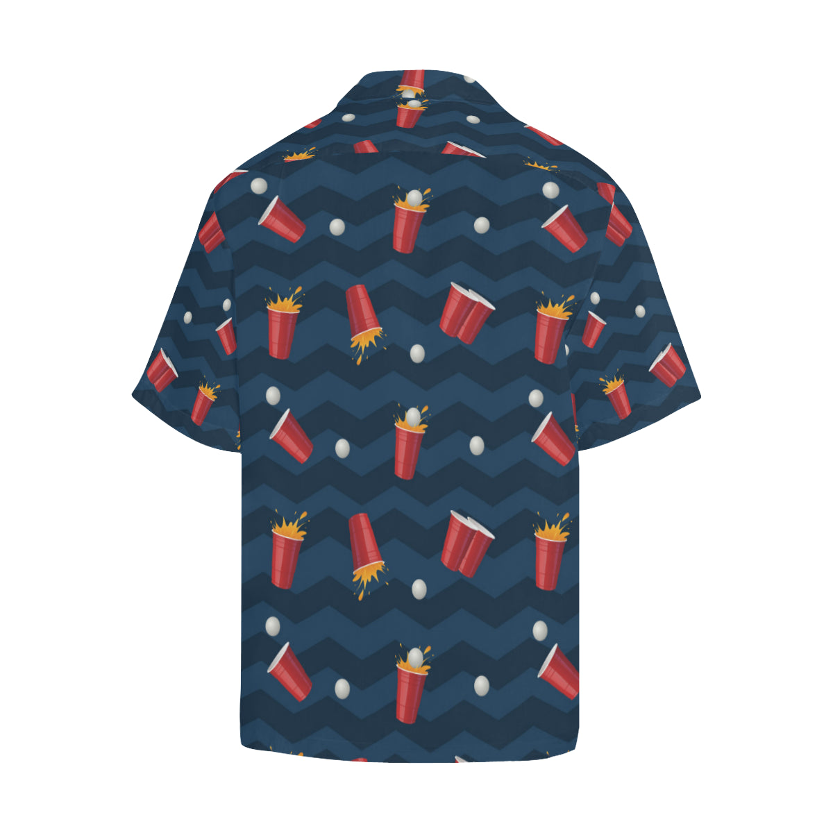 Beer Pong Pattern Print Design 01 Men's Hawaiian Shirt