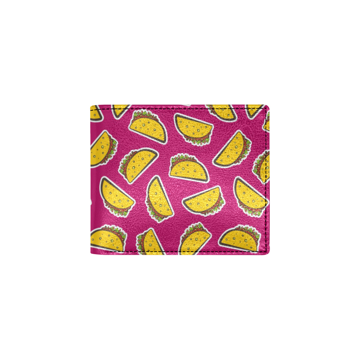 Taco Pattern Print Design TC01 Men's ID Card Wallet