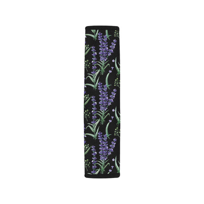 Lavender Pattern Print Design LV01 Car Seat Belt Cover