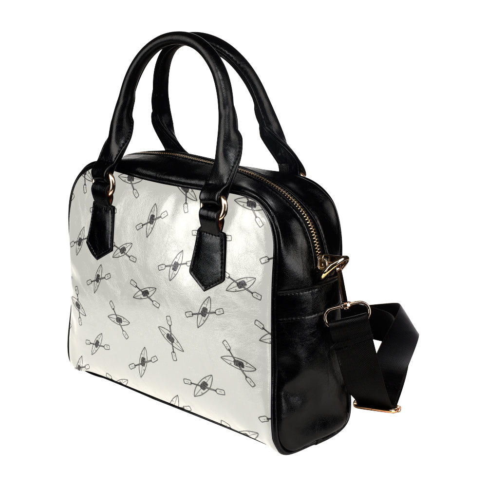 Kayak Pattern Print Design 01 Shoulder Handbag