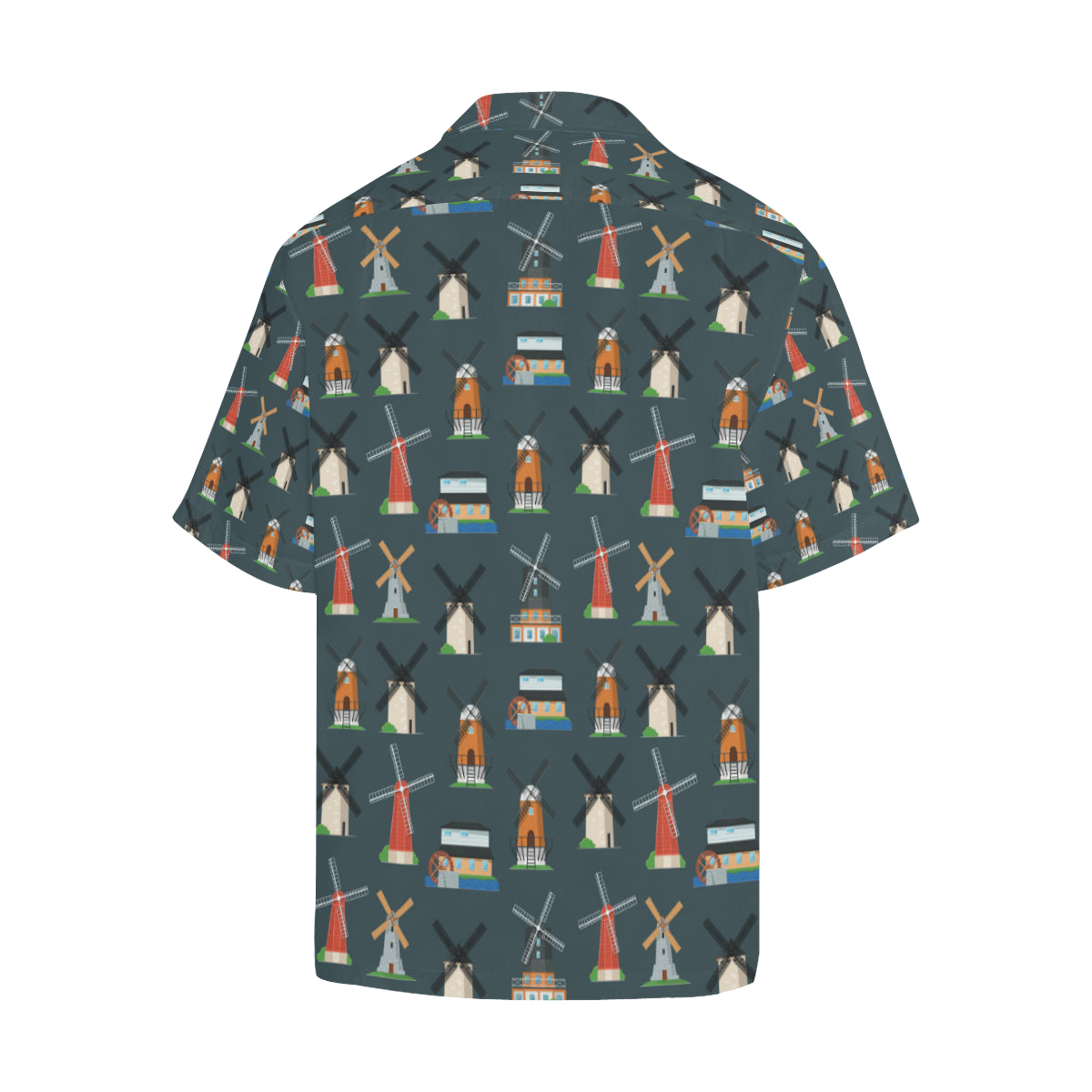 Windmill Pattern Print Design 04 Men's Hawaiian Shirt