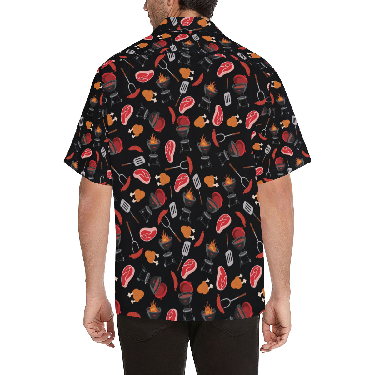 Barbecue Pattern Print Design 04 Men's Hawaiian Shirt