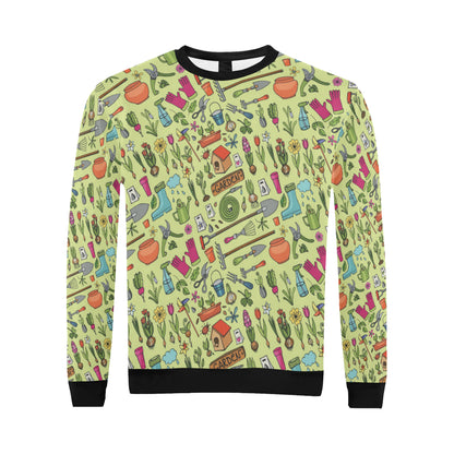 Gardening Pattern Print Design G02 Men Long Sleeve Sweatshirt