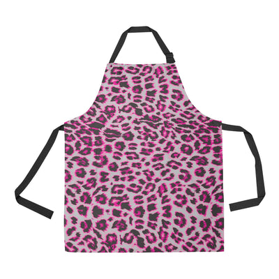 Leopard Pattern Print Design 02 Apron with Pocket